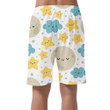 Sleeping Moon With Cute Star And Cloud Can Be Custom Photo 3D Men's Shorts