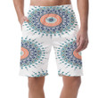 Round Mandala Ornament On White Background Can Be Custom Photo 3D Men's Shorts