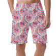 Red And Blue Tie Dye Swirl Spiral Pattern Can Be Custom Photo 3D Men's Shorts