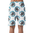 Sea Turtles And Waves On White Background Can Be Custom Photo 3D Men's Shorts