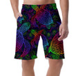 Sea Turtle In Psychedelic With Ocean Waves Multicolor Pattern Can Be Custom Photo 3D Men's Shorts