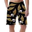Smiling Skull With Angel Wings On Dark Stars Sky Pattern Can Be Custom Photo 3D Men's Shorts