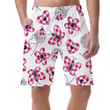 Theme Butterflies Plaid Hearts Chrysanthemum And Ladybug Can Be Custom Photo 3D Men's Shorts