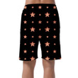 Shining Red Crystal Stars Space And Night Background Can Be Custom Photo 3D Men's Shorts