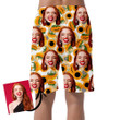 Summer Is Calling Illustraion Pattern Of Sunflowers And Its Shadow Can Be Custom Photo 3D Men's Shorts