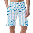 Shoal Of Fishes Underwater In The Sea Waves Background Can Be Custom Photo 3D Men's Shorts