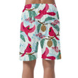 Red Cardinal Birds Pinecones Berries And Branches Can Be Custom Photo 3D Men's Shorts