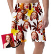 Scenery Of Autumn With Acorns Berries And Maple Leaves Can Be Custom Photo 3D Men's Shorts
