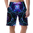 Psychedelic Pattern With Magic Mushrooms Over Sacred Geometry Can Be Custom Photo 3D Men's Shorts