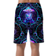 Psychedelic Pattern With Magic Mushrooms Over Sacred Geometry Can Be Custom Photo 3D Men's Shorts