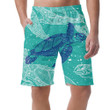 Sea Turtles Marine With Mandala On Green Can Be Custom Photo 3D Men's Shorts