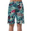 Stained Glass Ethnic Style With Tropical Leaves Pattern Can Be Custom Photo 3D Men's Shorts