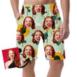 Rainy Day Illustration Of Sunflowers Clouds And Bees Can Be Custom Photo 3D Men's Shorts