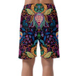 Psychedelic Floral Style Design Fractals And Geometry Design Can Be Custom Photo 3D Men's Shorts