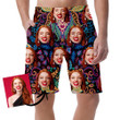 Psychedelic Floral Style Design Fractals And Geometry Design Can Be Custom Photo 3D Men's Shorts