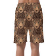 Summer Face Of Leopard With Green Eyes Can Be Custom Photo 3D Men's Shorts