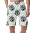Theme Cartoon With Adorable Wolf Head Can Be Custom Photo 3D Men's Shorts
