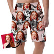 The Running Beautiful Houndstooth Horses And Anemone Flowers Can Be Custom Photo 3D Men's Shorts