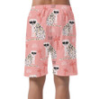 Summer Background With Hand Drawn Leopard Can Be Custom Photo 3D Men's Shorts