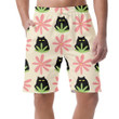 Simple Funny Cat Flower And Plant Can Be Custom Photo 3D Men's Shorts