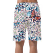 Theme Colorful Butterflies With Vintage Flowers Can Be Custom Photo 3D Men's Shorts