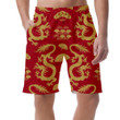 The Dragons And Symbol Bonsai Fan Sea Vawes Can Be Custom Photo 3D Men's Shorts