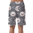 Sleeping Moon And Baby Cute Sheep On The Starry Sky Can Be Custom Photo 3D Men's Shorts