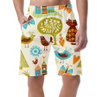 Spring Theme Cartoon Animals Butterfly And Fairy Tale Can Be Custom Photo 3D Men's Shorts