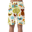 Spring Theme Cartoon Animals Butterfly And Fairy Tale Can Be Custom Photo 3D Men's Shorts