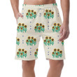 Retro Small Sunflower Flower Land Illustration Can Be Custom Photo 3D Men's Shorts