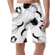 Sketches Of Siamese Cats On White Background Can Be Custom Photo 3D Men's Shorts
