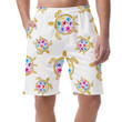 Sea Turtle With Colored Blots On The Shell Can Be Custom Photo 3D Men's Shorts