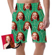 The Beauty Of Green Leaf Nature Theme Can Be Custom Photo 3D Men's Shorts