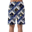 Spring Theme Patchwork With Butterfly On Black Can Be Custom Photo 3D Men's Shorts