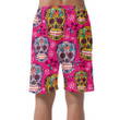Sugar Skull Meaxican With Berry And Snowflake Can Be Custom Photo 3D Men's Shorts