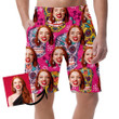 Sugar Skull Meaxican With Berry And Snowflake Can Be Custom Photo 3D Men's Shorts
