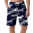 The Running Beautiful White And Gray Horses Can Be Custom Photo 3D Men's Shorts