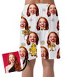 Spring Doodle Style Sunflowers And Cute Gnomes Can Be Custom Photo 3D Men's Shorts