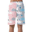 Sleeping Clouds With Cute Moon And Stars Can Be Custom Photo 3D Men's Shorts