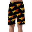Silhouettes Of Different Yellow Red Wolf Can Be Custom Photo 3D Men's Shorts