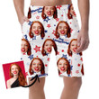 Red And Blue Stars Happy President's Day Of United States Can Be Custom Photo 3D Men's Shorts