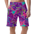 Splash Colorful Neon Paint Of Stars Pattern Can Be Custom Photo 3D Men's Shorts
