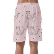 Summer Tropical With Leopard On Pink Can Be Custom Photo 3D Men's Shorts
