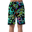 Psychedelic Creative Trendy Style With Abstract Contrast Shape Pattern Can Be Custom Photo 3D Men's Shorts