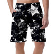 Retro Black And White Stars Grunge Backdrop Can Be Custom Photo 3D Men's Shorts