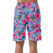 Spring Theme Sweet Blooming Pink Meadow And Butterfly Can Be Custom Photo 3D Men's Shorts