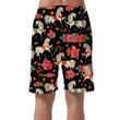 The Bright Beautiful Horses In Flowers Can Be Custom Photo 3D Men's Shorts