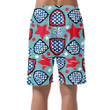 Stripes And Stars Pattern On Embroidery Shields And Stars Can Be Custom Photo 3D Men's Shorts