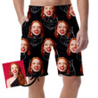 The Image Wolf Portrait And Moon Can Be Custom Photo 3D Men's Shorts