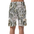 Safari Dreams Grunge Background With Leopard Spots Can Be Custom Photo 3D Men's Shorts